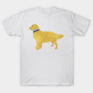 Golden Retriever Preppy Silhouette T-Shirt